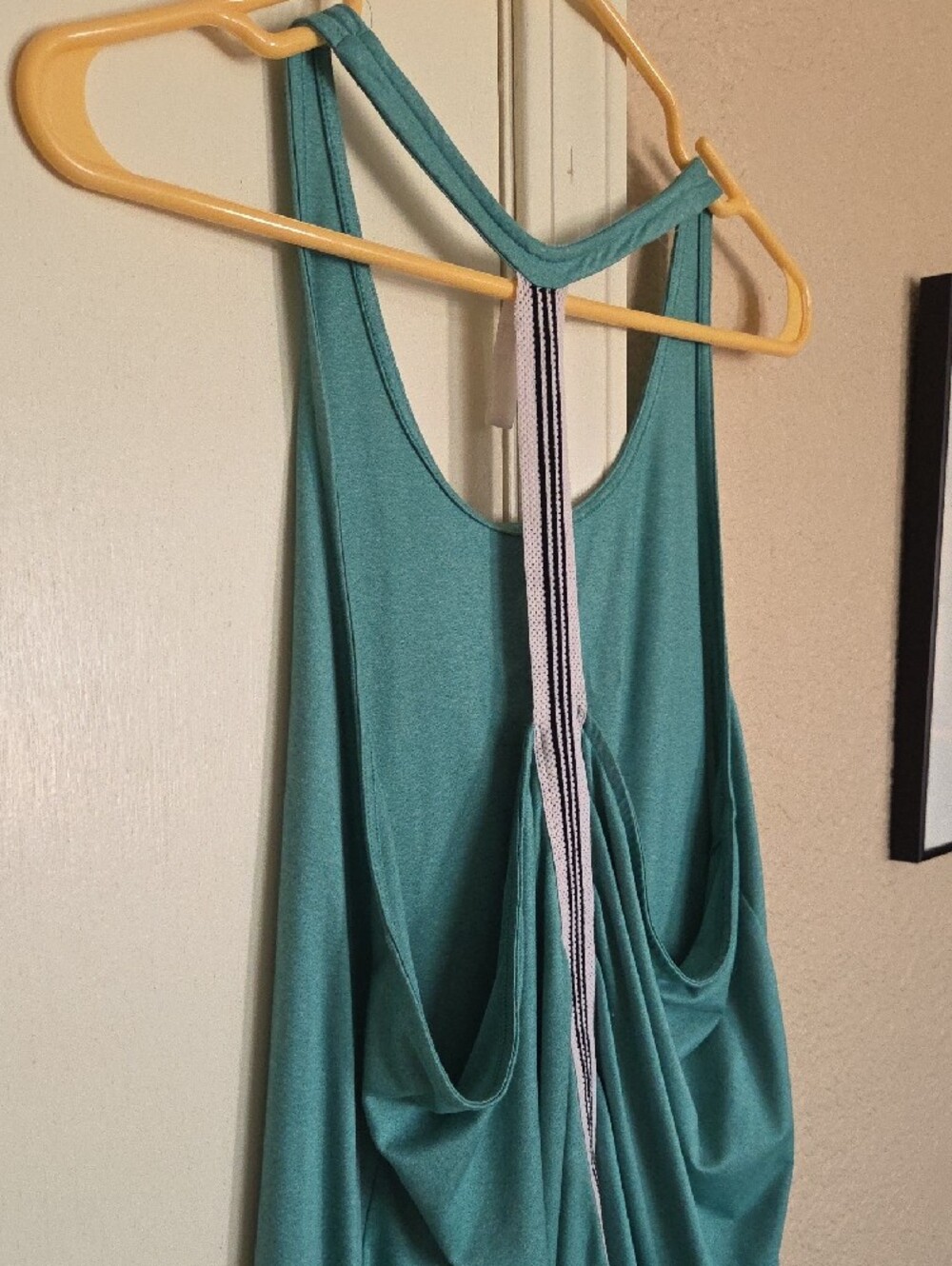 adidas Teal Scoop-Neck Workout Tank with Logo - Picture 7 of 7